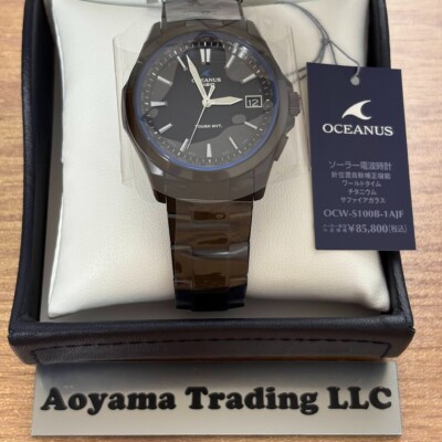 Brand-New Casio Oceanus OCW-S100B-1AJF Titanium Radio Solar Watch ''JDM'' Japan 