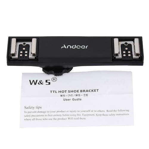 Hot Shoe Splitter Hot Shoe Flash Light Bracket Hot Shoe Mount Plate Adapter M7C9 - Picture 6 of 6