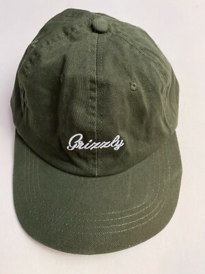 Grizzly Griptape Green Adjustable Baseball Hat One Size