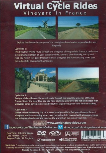 VINEYARD IN FRANCE VIRTUAL CYCLE RIDES STATIONARY BIKE TREADMILL ...