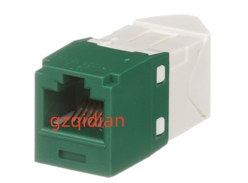 Panduit Giga-TX Cat6 jacks Green CJ688TGGR BOX OF 50. REALLY FAST FREE SHIPPING - Afbeelding 5 van 5