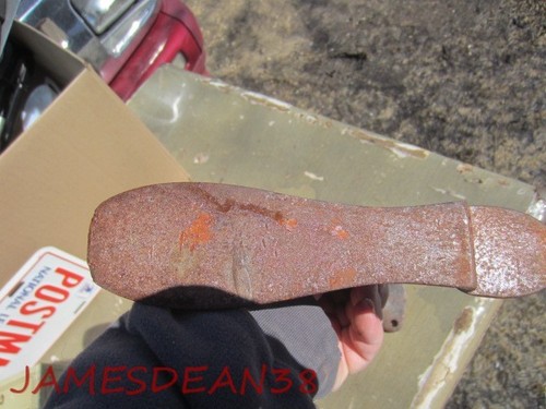 CAST IRON SHOE LAST VINTAGE COBBLER'S ANVIL HEAVY METAL TOOL STAND - Picture 4 of 4