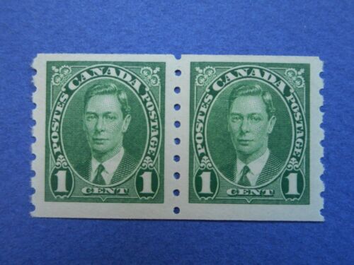 #238 MNH  Superb coil pair of King George VI issued in 1937   CV=$12. - Picture 1 of 3