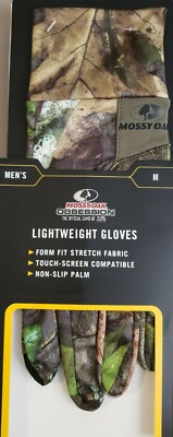 MOSSY OAK OBSESSION LIGHTWEIGHT MEN S GLOVES Form Fit NonSlip Palm Medium New