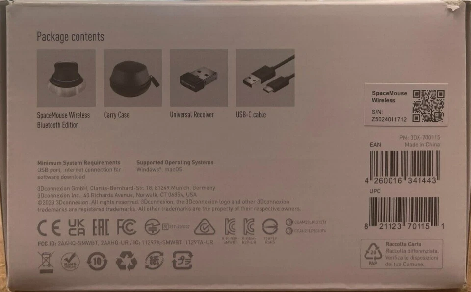 3Dconnexion - 3DX-700115 - SpaceMouse Wireless Bluetooth Edition - Image 3 of 3