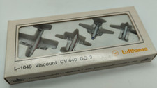 Schabak Lufthansa L-1049 Viscount CV 440 DC-3 1:600 4er Set Flugzeug Modelle