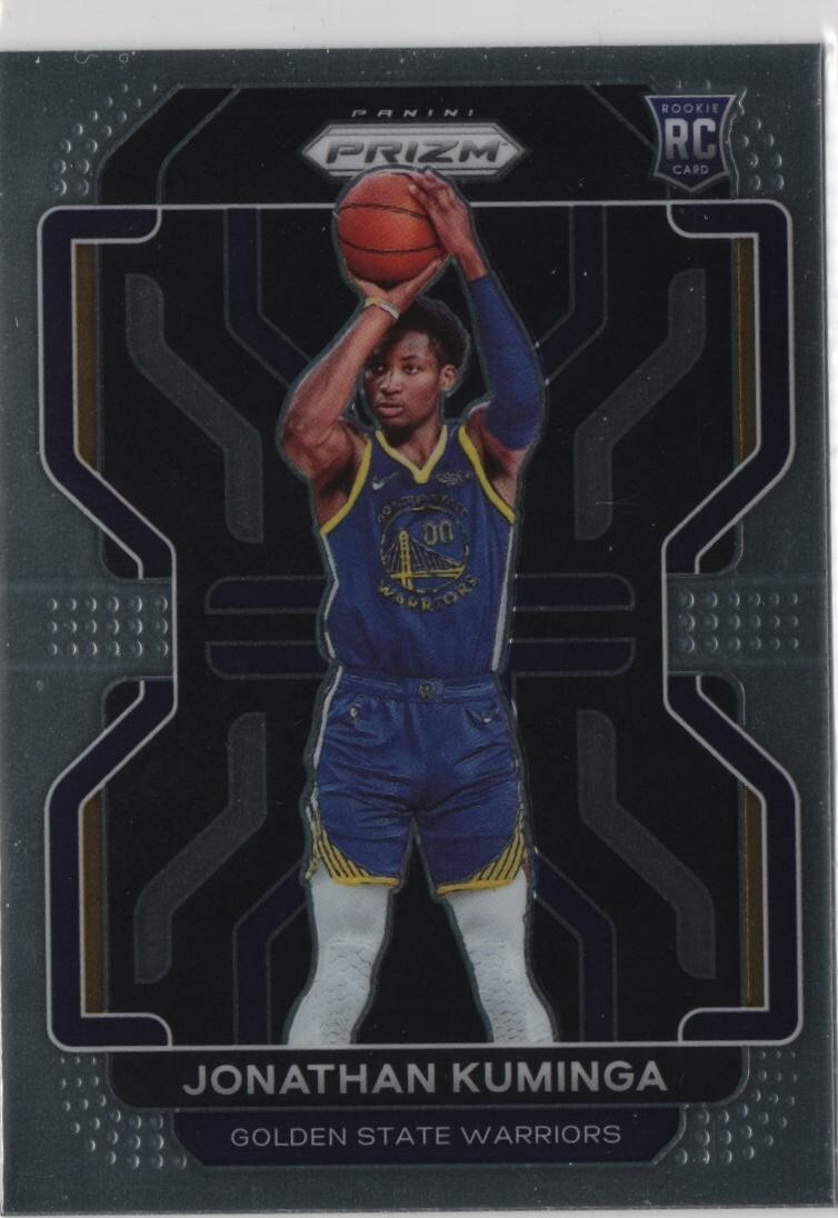 2021-22 Panini Prizm #307 Jonathan Kuminga Golden State Warriors Rookie RC Base