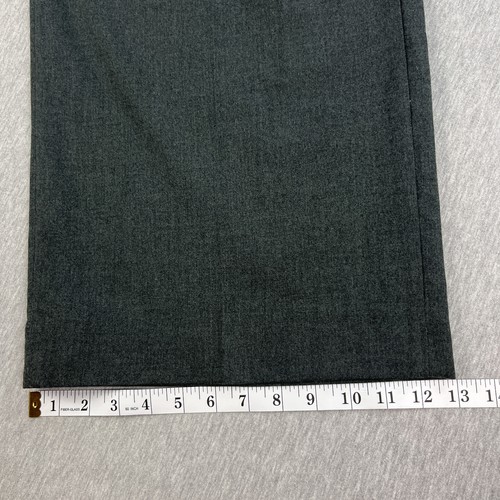 Banana Republic Wide-Leg Flannel Trouser Pants Womens 10 Dark Gray Pleated NEW - 第 14/16 張圖片
