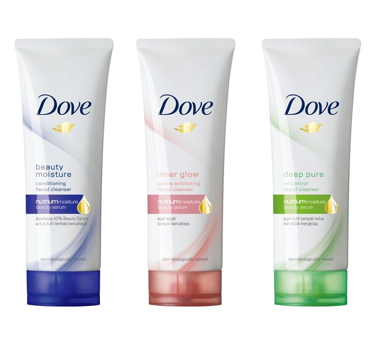 dove foaming face wash