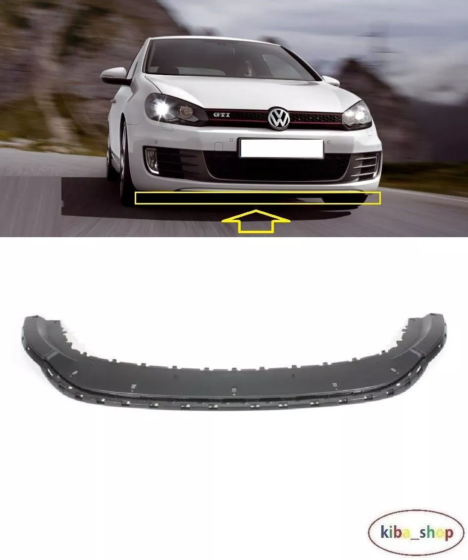 FOR VW GOLF VI MK6 GTI 09 13 FRONT BUMPER LOWER CENTRE LIP SPOILER