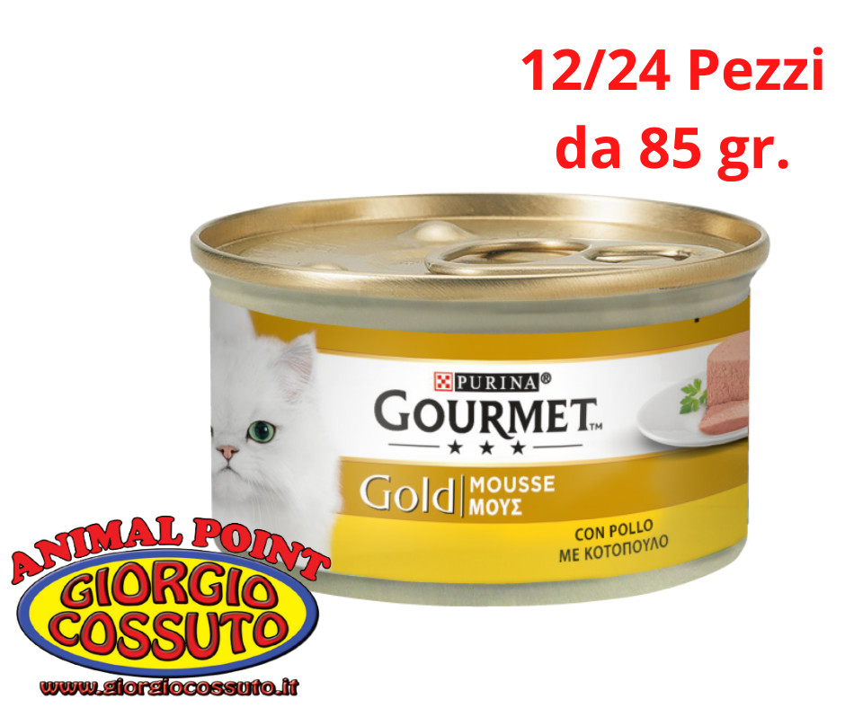 Purina Gourmet Gold Mousse 85g Pollo: Umido Completo per Gatti