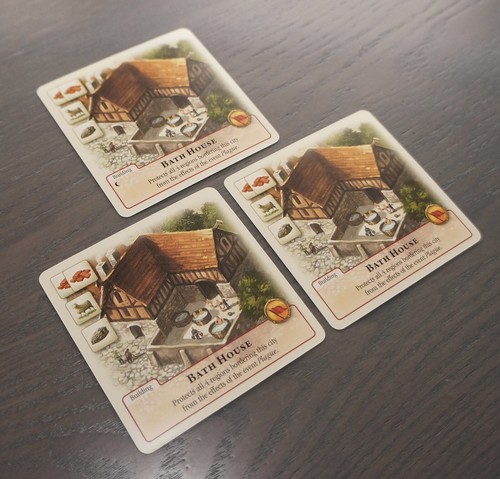 Rivals For Catan Card Game | Bath House Building Card x3 | Official Game Pieces - Picture 3 of 6