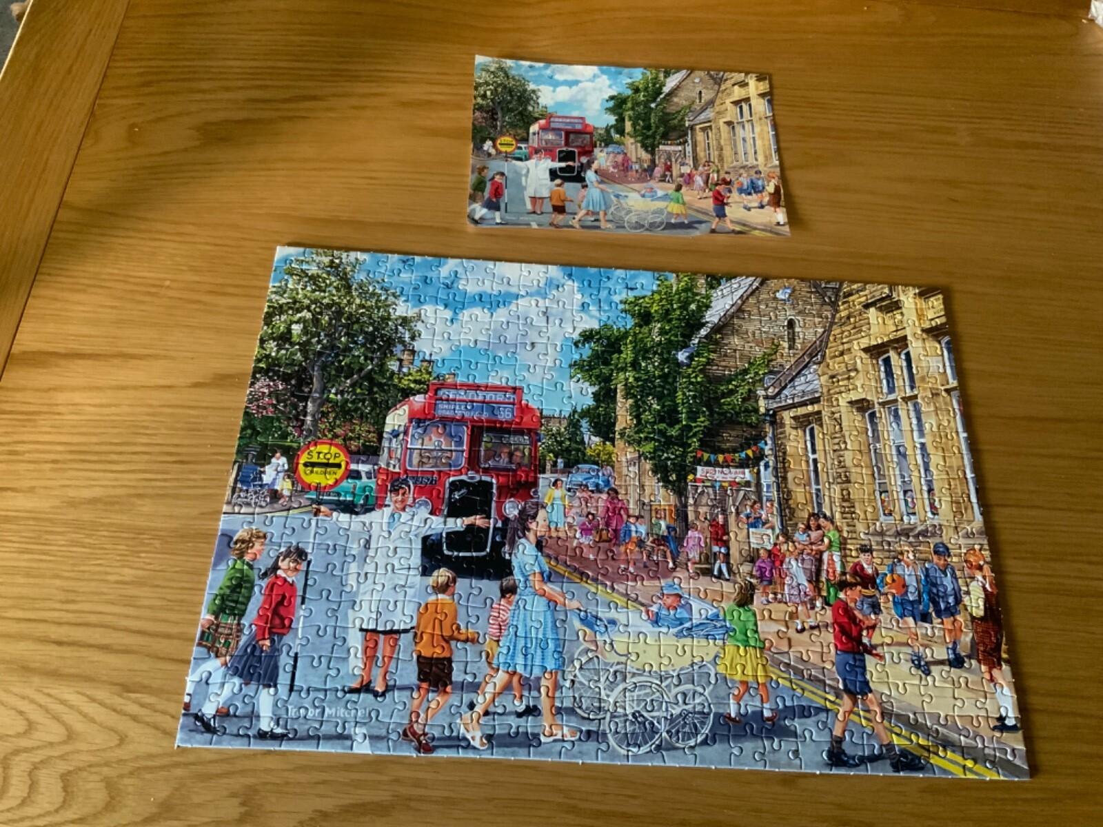 Gibsons School Days Jigsaw Puzzles 4 x 500 Pieces by Trevor Mitchell