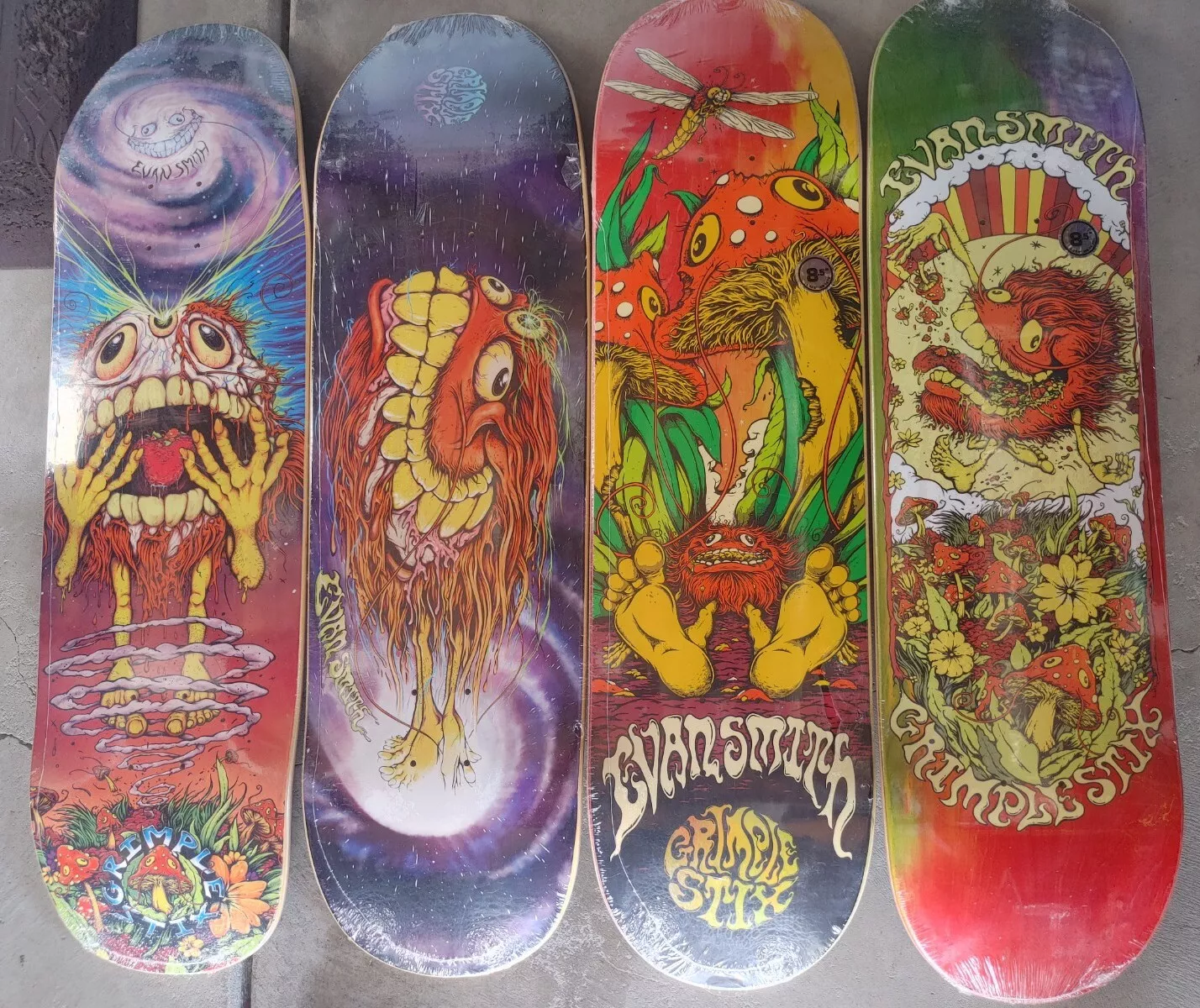 Grimple Stix Skateboards Evan Smith Guest Boards Rare Antihero Supreme