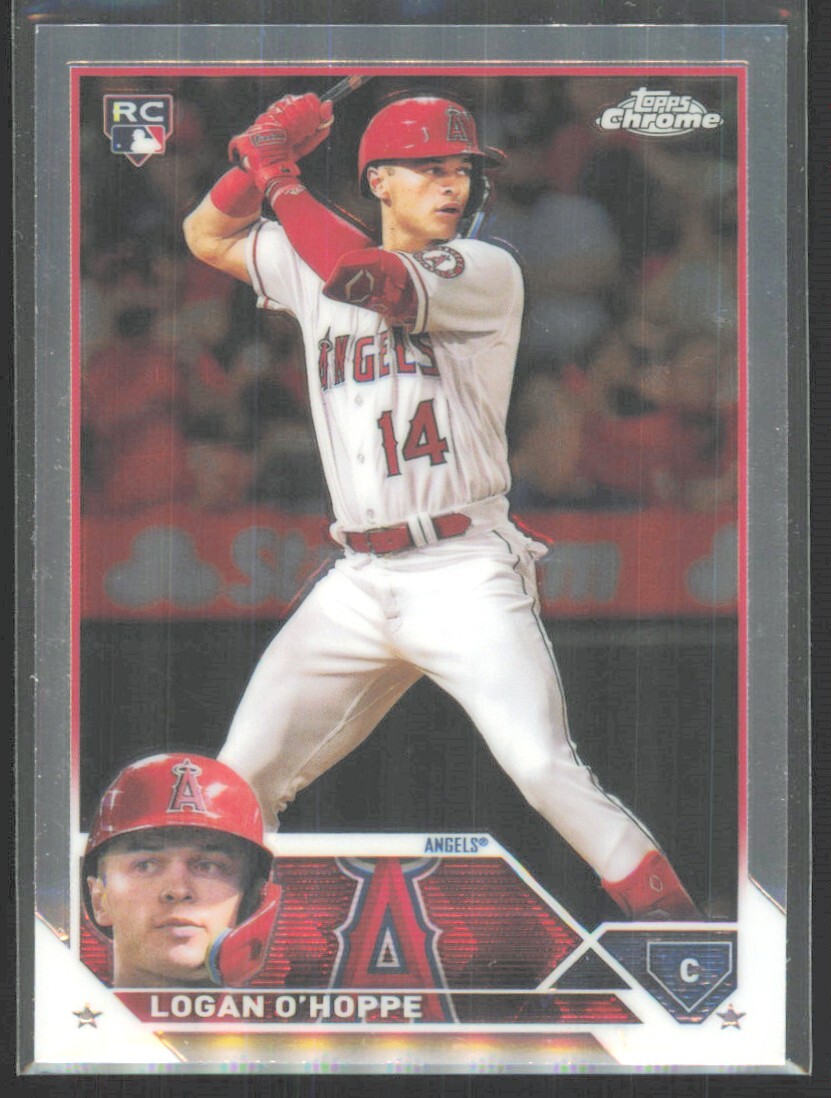 2023 Topps Chrome Base Logan O'Hoppe Rookie Los Angeles Angels #188