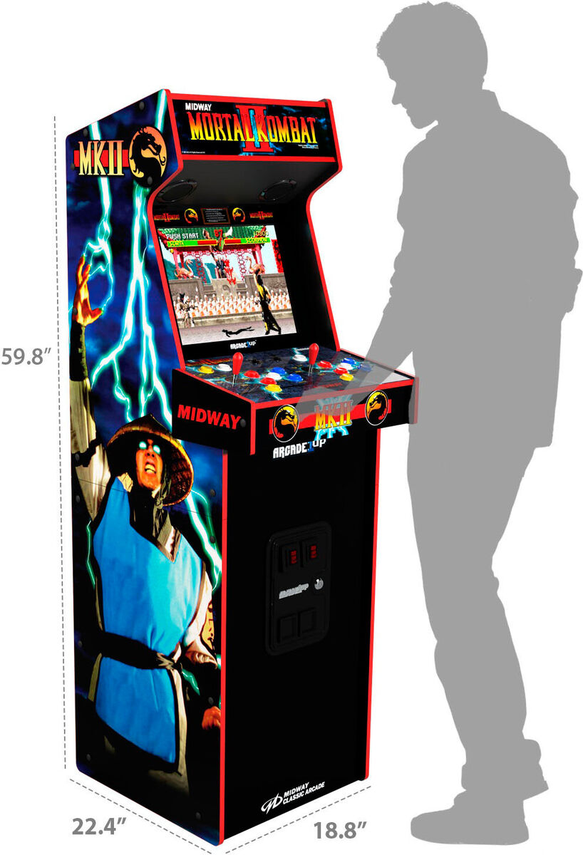 Arcade1Up Mortal Kombat II Deluxe Arcade Game Black MKB-A-303711