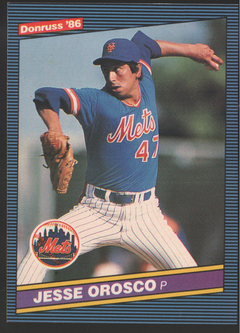 1986 Donruss Baseball  #646 - Jesse Orosco - New York Mets  86-740