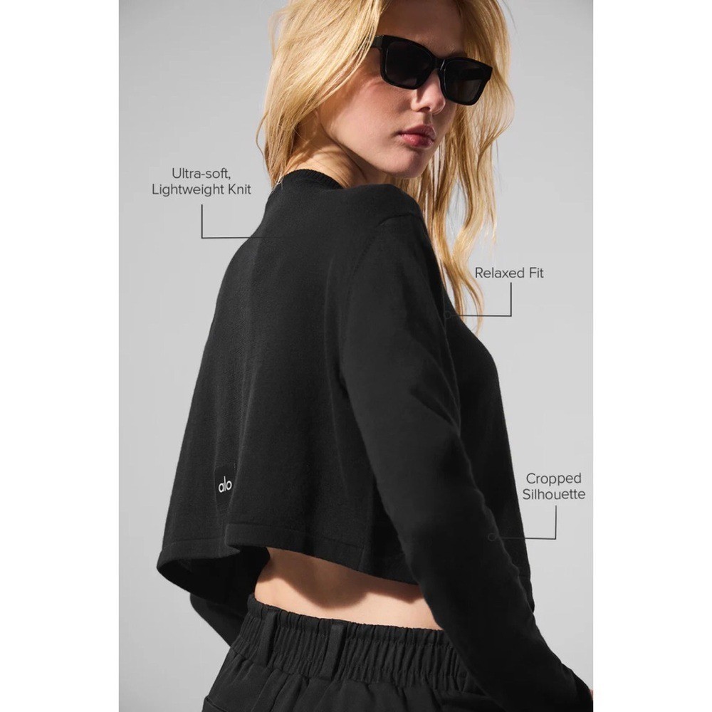 Alo Yoga Supernatural Sweater Cardigan Black S | eBay