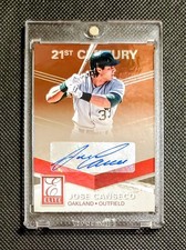 2015 JOSE CANSECO Panini Elite AUTOGRAPH #48 21st Century Mirror Red AUTO MINT+