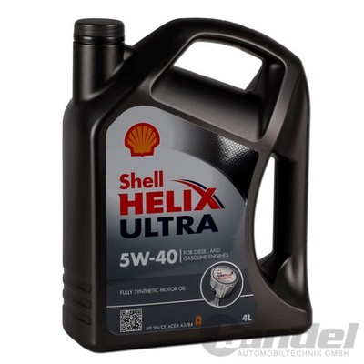 4L SHELL HELIX ULTRA 5W40 MOTORÖL 5W-40 passend für VW MERCEDES BMW RENAULT PSA