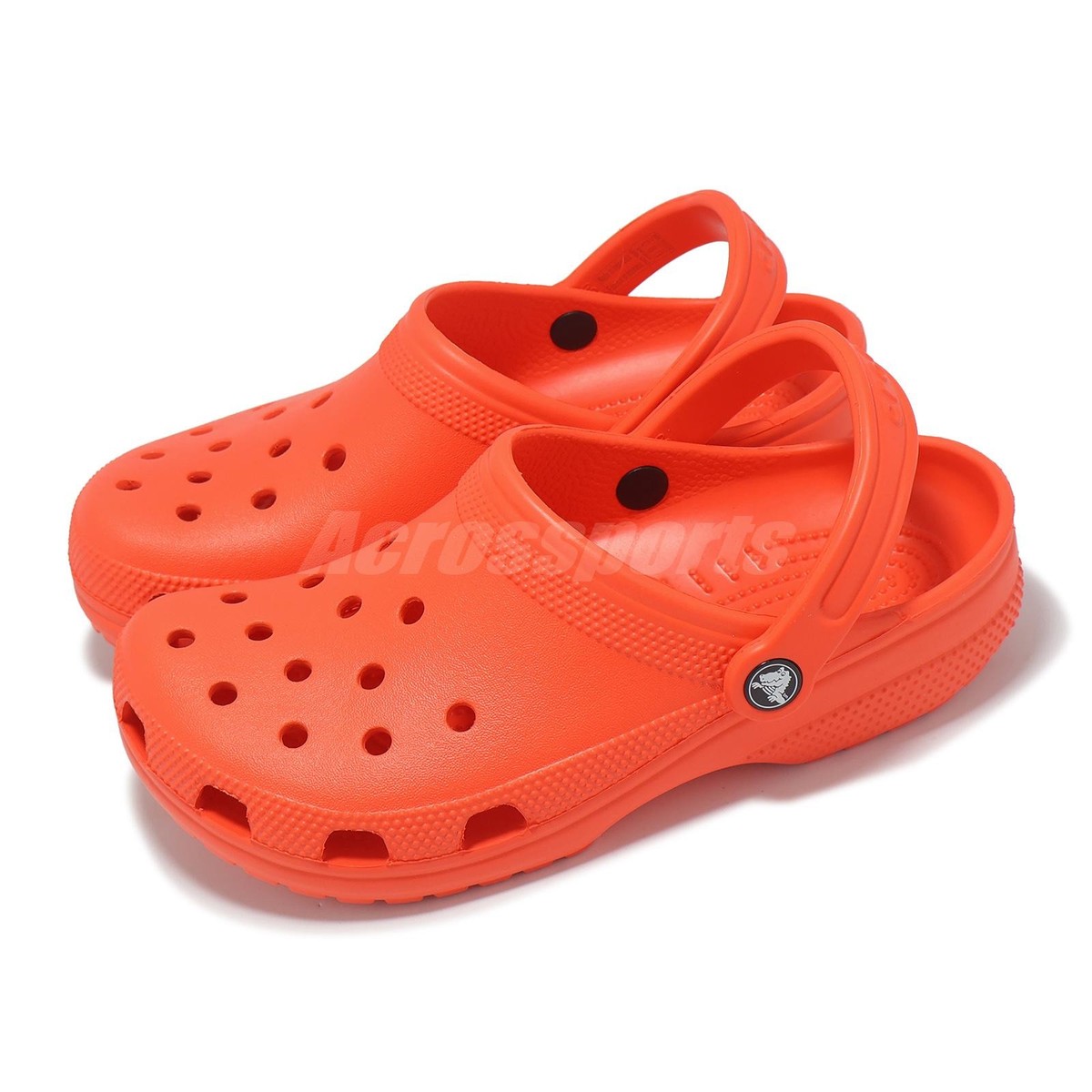 CROCS Men’s CLASSIC GLITTER ORANGE SORBET ? CLOGS SANDALS SHOES Sz 11 Crocs Classic Clogs Adult Unisex m5/w7 Tangerine Orange Slip  main image 2