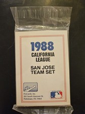 1988 Pro Cards San Jose Giants 30-card Minor League Team Set Sealed