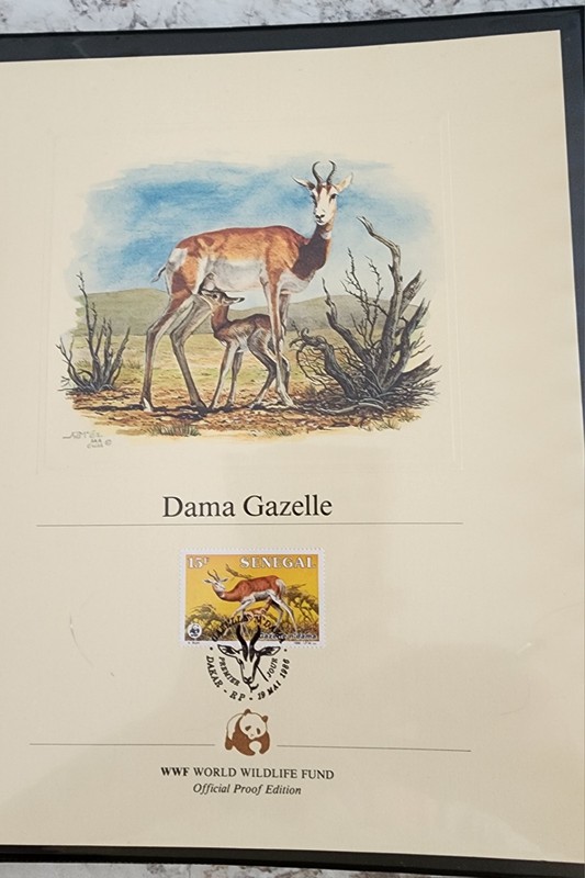WWF FDC PANELS Senegal Scott #677-680 Gazelle Pictor'l 1986 Set Of 4