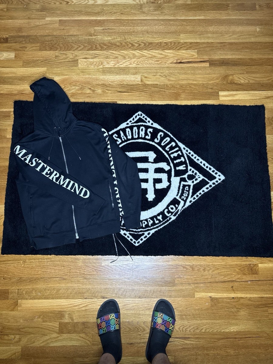 MASTERMIND WORLD Men’s M Black Full Zip Hoodie Graphic Logo Skull Pockets