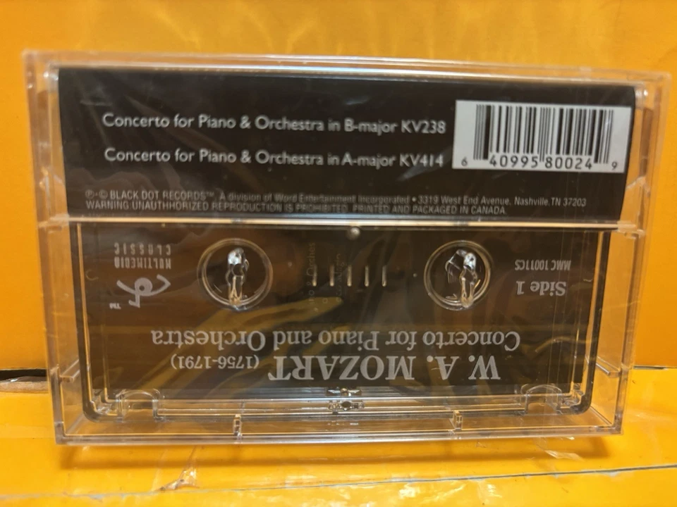NEW Mozart Concerto for Piano, Italian Philharmonic Cassette Tape, Sealed Free S - Image 2 of 3