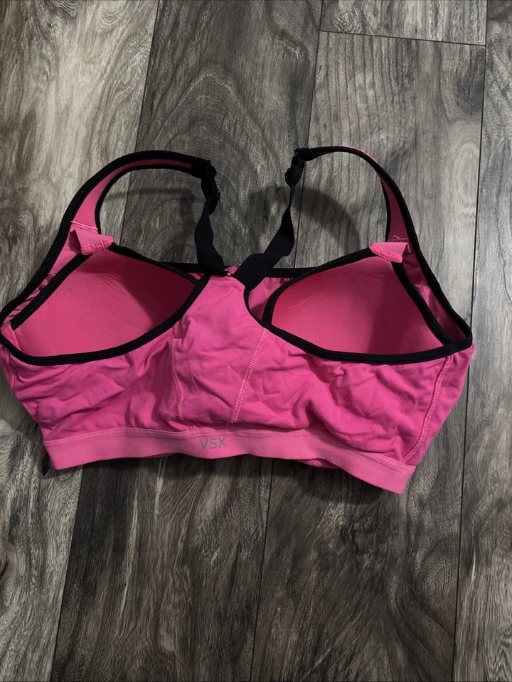Sujetador deportivo Victoria’s Secret VSX para mujer cremallera frontal acolchado con aros talla 36DD Foto 2 de 2