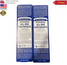 (2) Dr. Bronner s All-One Toothpaste Peppermi...