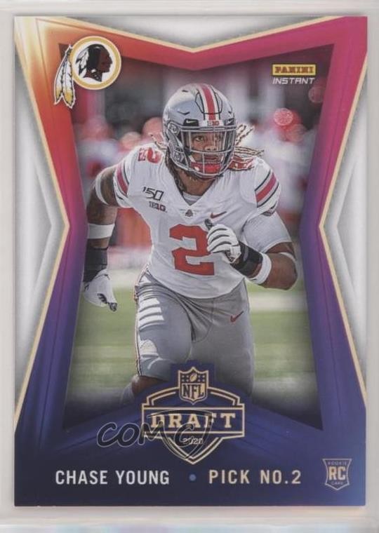 2020 Panini Instant NFL Draft Night /1247 Chase Young #30 Rookie RC g1z