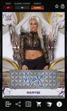 [Digital] Topps Slam Maryse Reverence Purple Crowned Legend Sig Iconic LE