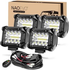 LED Pod Lights, LED Off Road/Driving/Fog Lights with Spot Flood Combo, 4 Inch