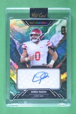 Derek Parish 2023 Wild Card Wildchrome Teal #/10 Auto #WCM-A