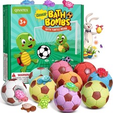 Bath Bombs for Kids with Dinosaur Toys Inside, Natural Organic