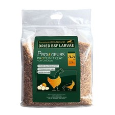 Dried Black Soldier Fly Larvae for Chickens ,ducks,birds Proilgrubs 5.5LBS