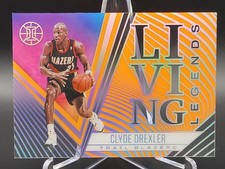 2020-21 Panini Illusions - Living Legends Clyde Drexler #16 Orange SHARP!