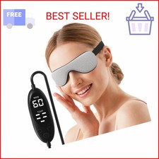 Heated Eye Mask Warm Compress for Dry Eyes, USB Electric Heating Pad for Stye