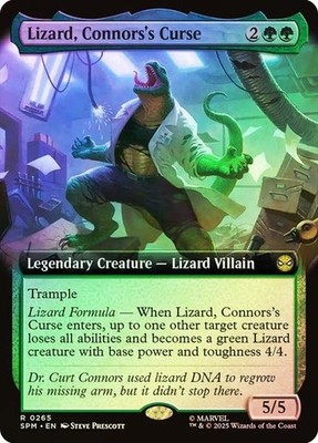 Lizard, Connors's Curse (Extended Art) Marvel's Spider-Man Magic Foil