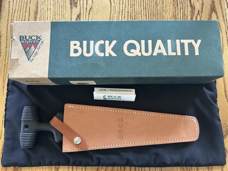 Buck Knives USA SawBuck Model 154 New In Box With Papers & Sheath / game saw