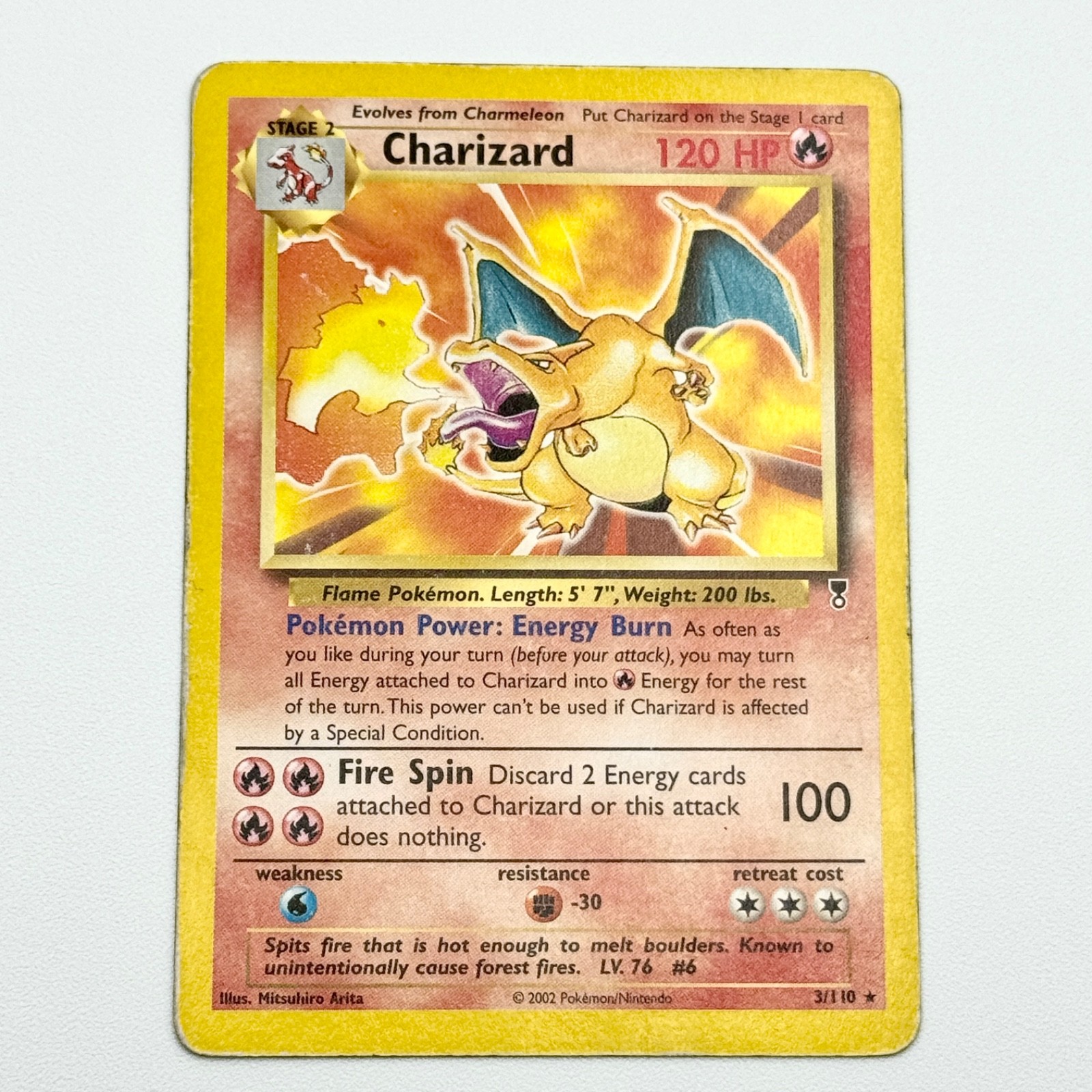 Charizard 3/110 WTOC Legendary Collection Rare Non Holo 2002 Pokemon TCG - MP