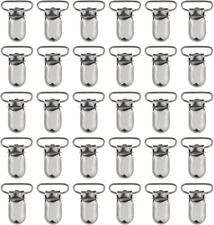 50Pcs 1" Pacifier Suspender Clips, Marrywindix Pacifier Clips for Making Pacifie