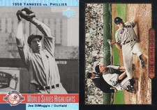 Joe DiMaggio Lot of 2 Upper Deck 100th Anniversary/ 1993 Pinnacle Run Producer