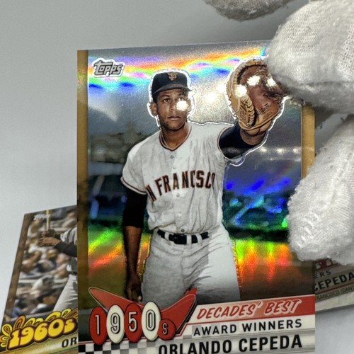 2020 Topps Chrome & Base Decades Best Giants Lot Willie Mays, Cepeda 4x/50 - Picture 5 of 23