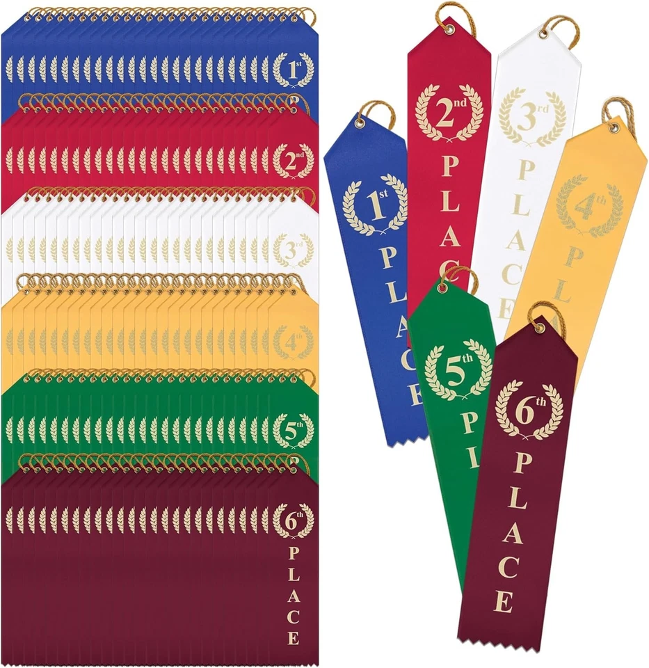 Complete Set of 150 Satin Award Ribbons - Perfect for All Events & Ceremonies - Image 3 of 4