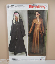 Simplicity 8482 Misses Costume Coats Size H5 6-8-10-12-14 Uncut