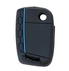 Silicone Key Cover For Seat Leon Ateca Ibiza VW Golf MK7 MK7.5 Case Black / Blue