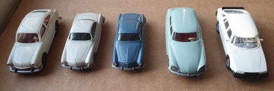 Wiking 2x VW Karmann Ghia, VW 1600, Citroen Pallas, Saab Turbo H0 unbespielt!
