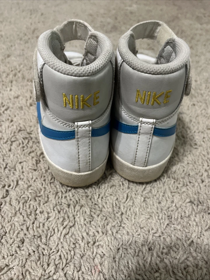 耐克 Blazer Low '77 PS 'White Chlorophyll 中号蓝色' DA4075-109 尺寸 3y — 第 3/3 张图片